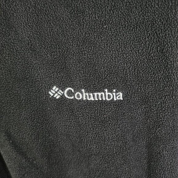 Mens Black Columbia Fleece Pullover Sweatshirt Long Sleeve 1/2 Zip Size XL - Picture 6 of 12